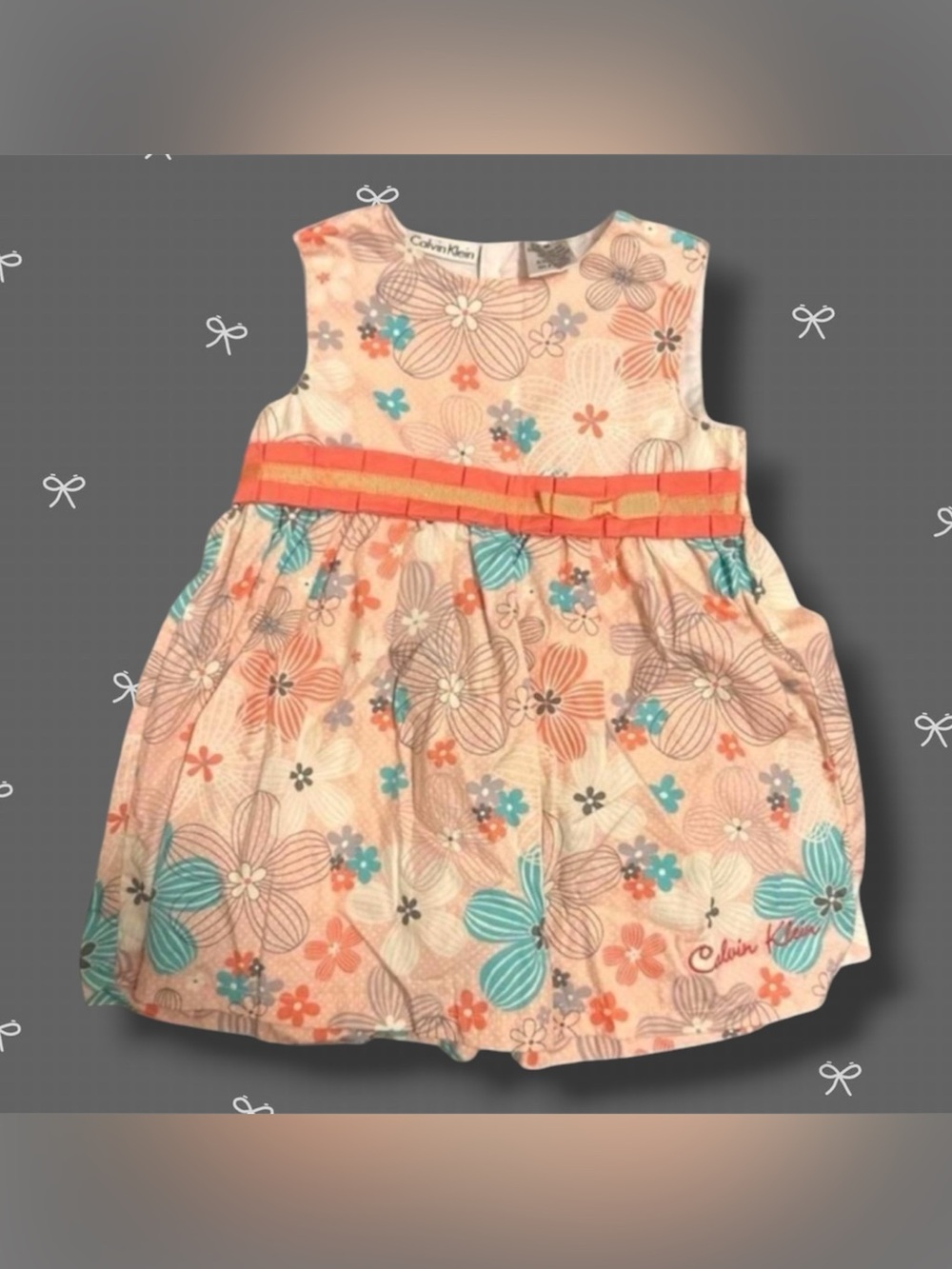 Baby Girl Calvin Klein Floral Dress